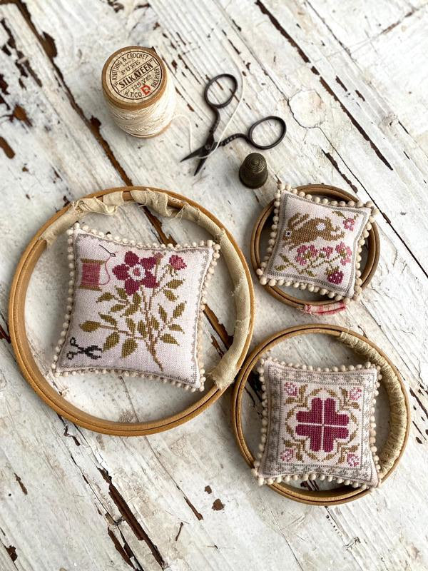A Walk through the Garden Pinkeep Stack - Cross Stitch Pattern by Stacy Nash