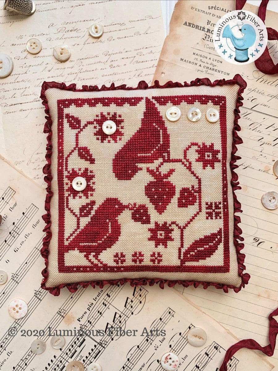 Gathering Berries - Cross-stitch chart by Luminous Fiber Arts