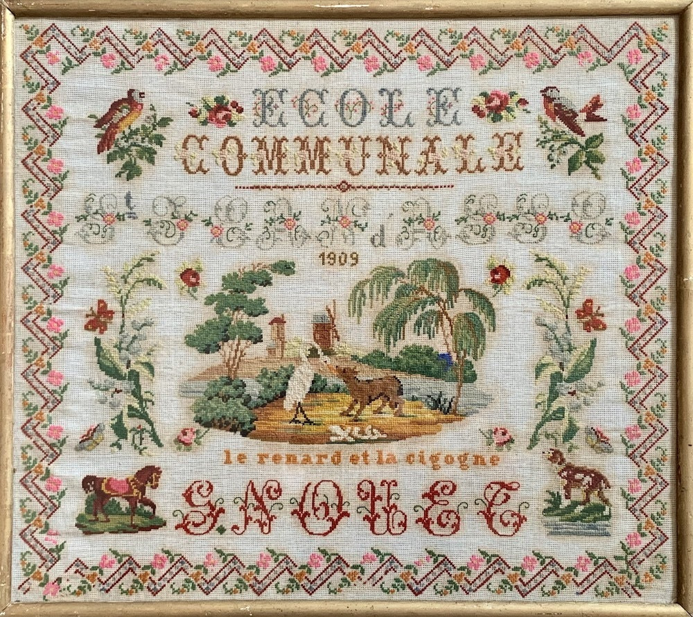 Germaine Nouet 1909 - Reproduction Sampler by Reflets de Soie