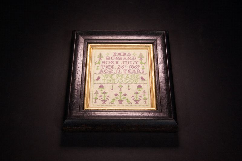 Emma and Martin Noah Hubbard 1869 ~ 1870 ~ Reproduction Sampler Pattern by Hands Across the Sea Samplers