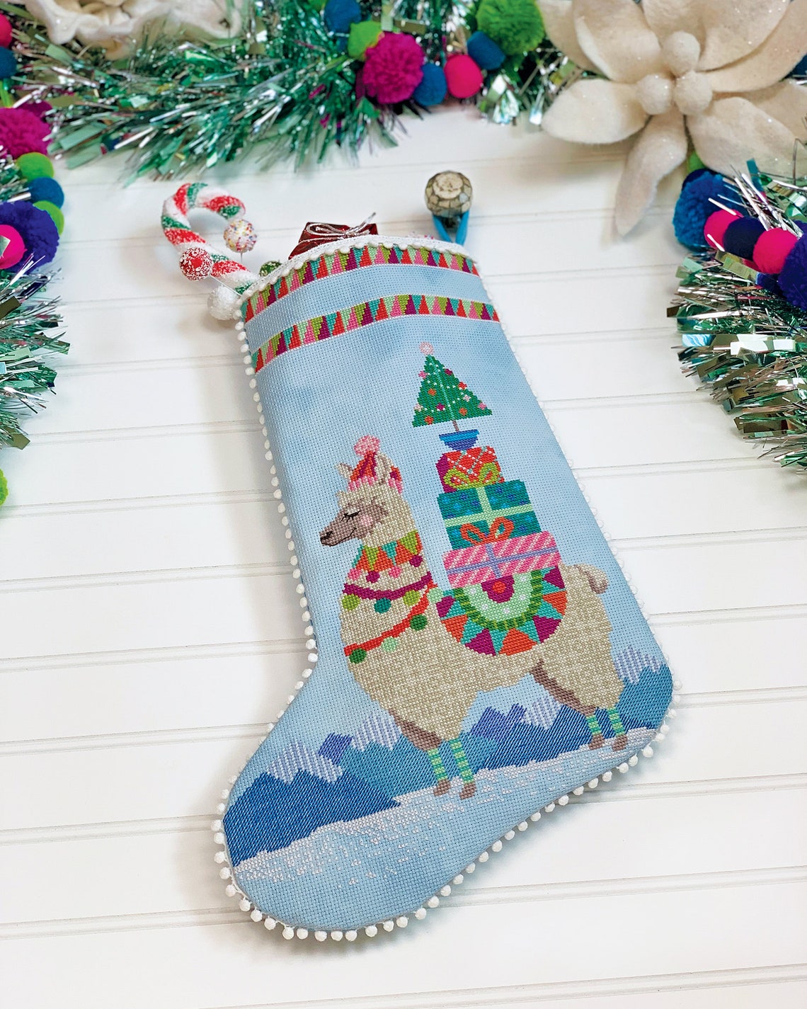 Fa-la-la-Llama - Cross Stitch Pattern by Satsuma Street