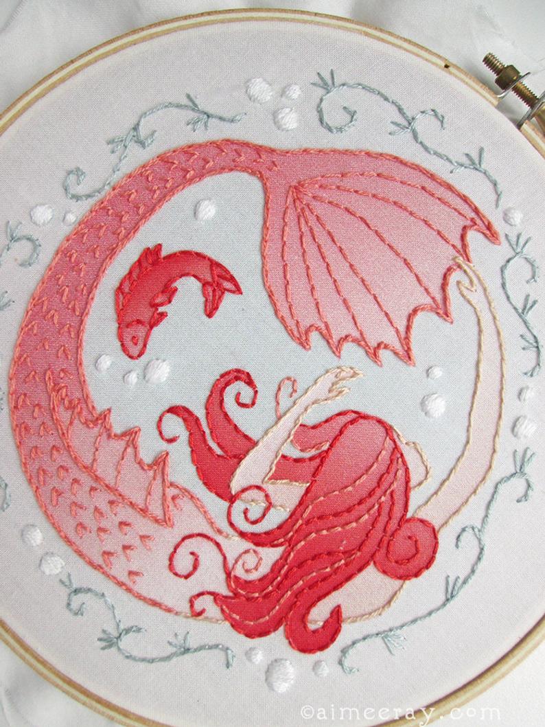Mermaid Embroidery Kit
