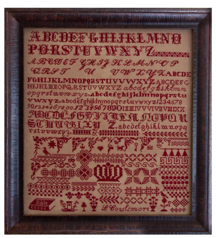 Louisa Coulimore - Reproduction Sampler Pattern by Hands Across the Sea Samplers