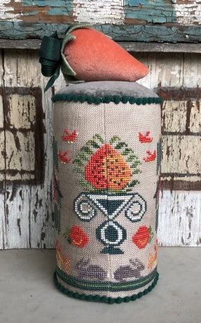 Spring Pin Drum - Cross Stitch Pattern by Kathy Barrick