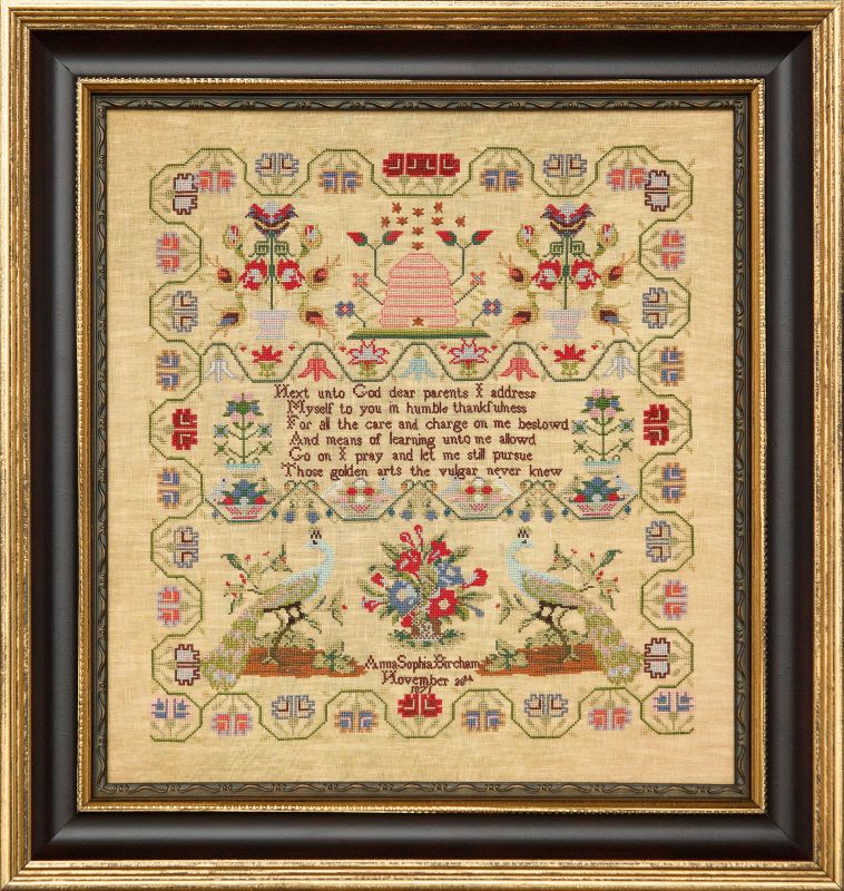 Anna Sophia Bircham 1871 ~ Reproduction Sampler Pattern by Hands Across the Sea Samplers (PDF)
