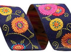 Suzani Flowers Ribbon 22mm