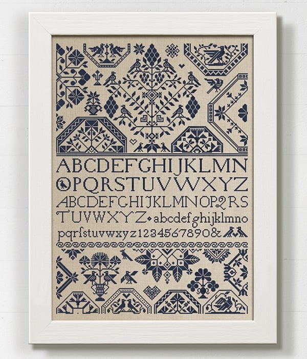 THE LITTLE BIRD QUAKER SAMPLER - Cross Stitch Pattern