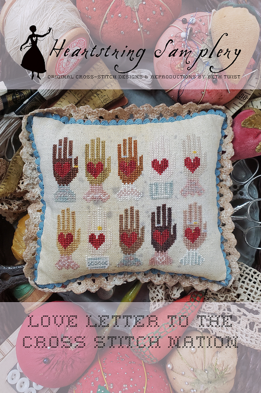 Love Letter to the Cross Stitch Nation - Cross Stitch Pattern by Heartstring Samplery