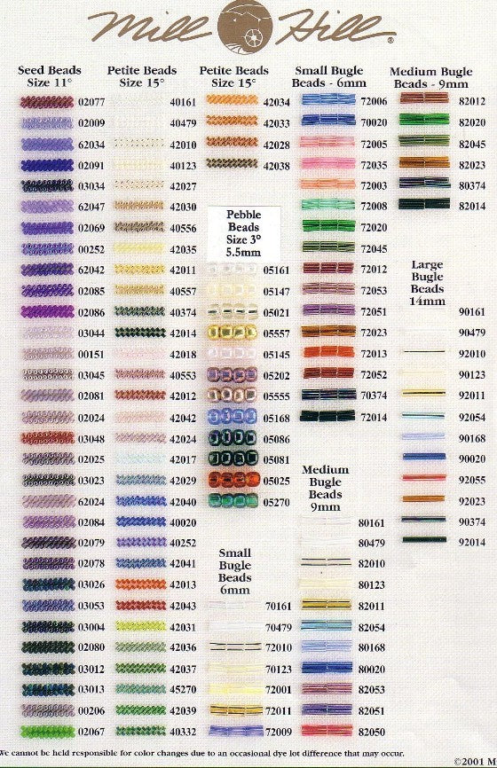 Mill Hill Beads - Size 3 Pebble Beads
