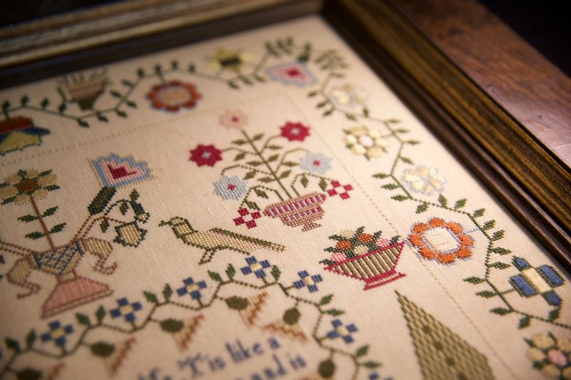 Mary Lock 1832 ~ Reproduction Sampler Pattern by Hands Across the Sea Samplers
