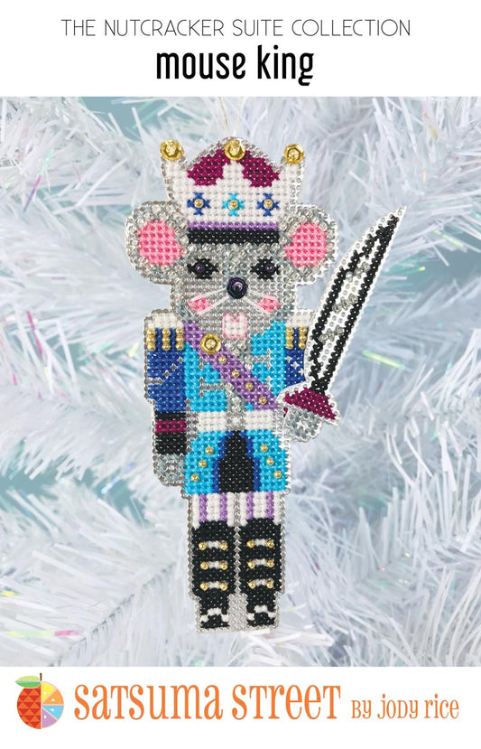 Mouse King Ornament Kit - Cross Stitch Kit by Satsuma Street