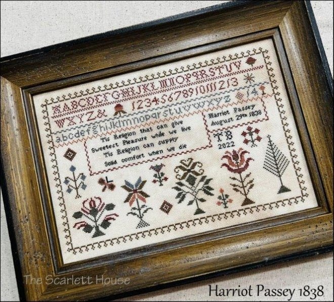 Harriot Passey 1838 - Cross Stitch Pattern by The Scarlett House