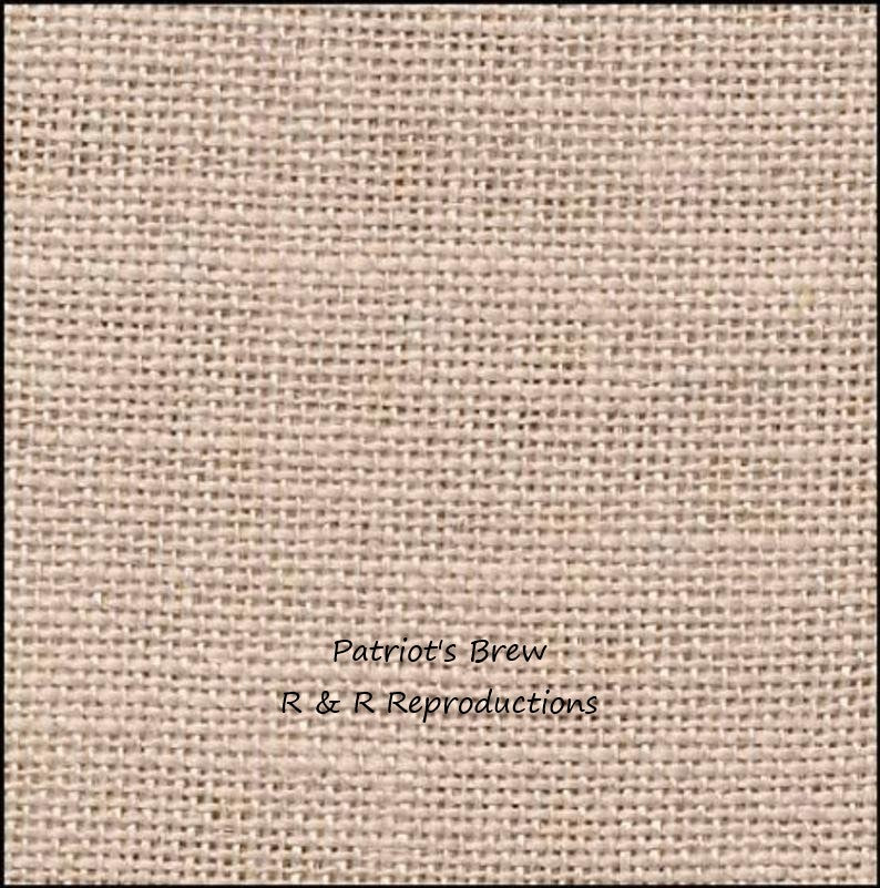 36 count Hand Dyed linen by R&R Reproductions - Patriot's Brew