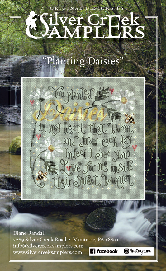 Planting Daisies - Cross Stitch Pattern by Silver Creek Samplers