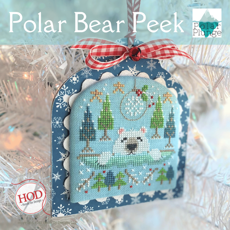 Polar Bear Peek - Cross Stitch Pattern by Hands On Design