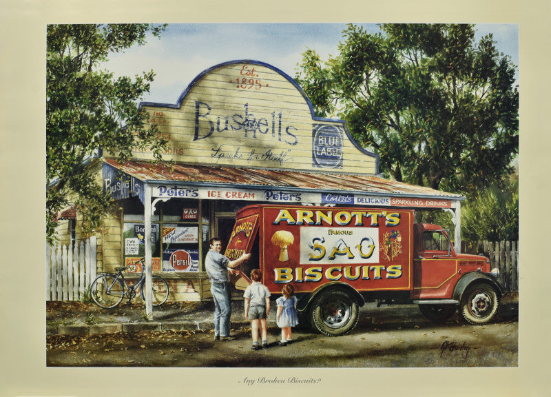 Any Broken Biscuits Printed Canvas/Tapestry
