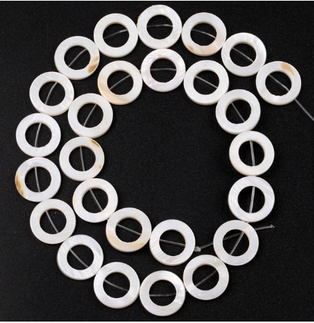 Mother Of Pearl Thread Rings