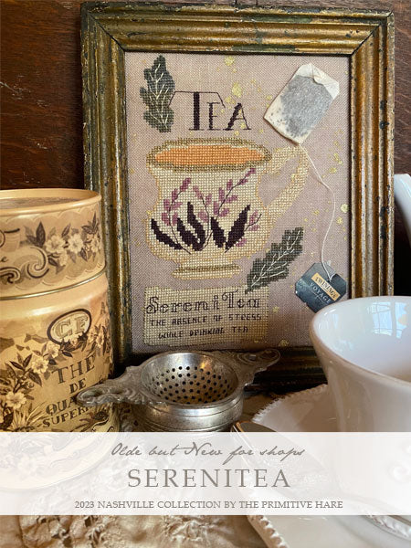 SereniTea - Cross Stitch Pattern by Primitive Hare