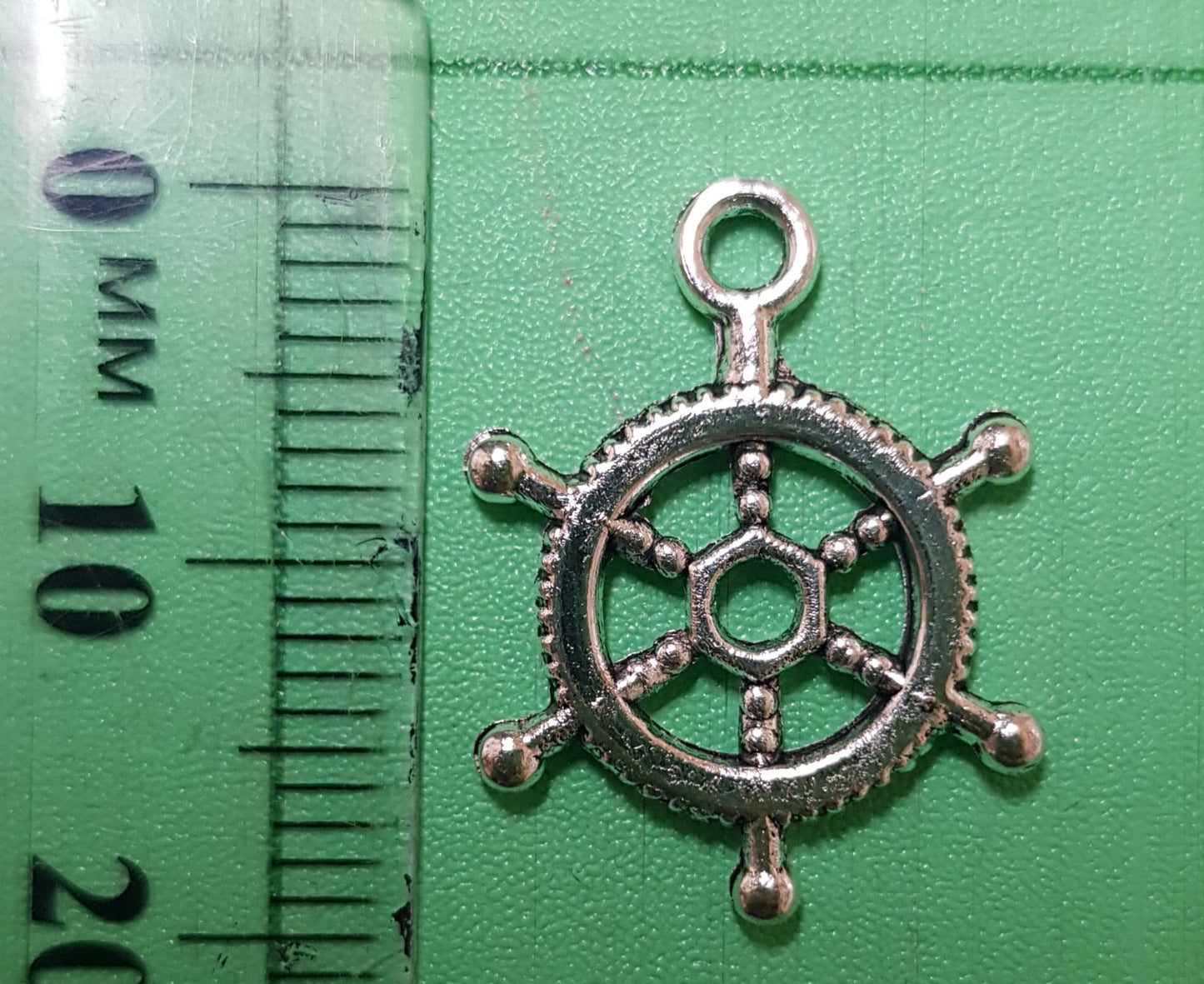 Ship Wheel Charm 20mm