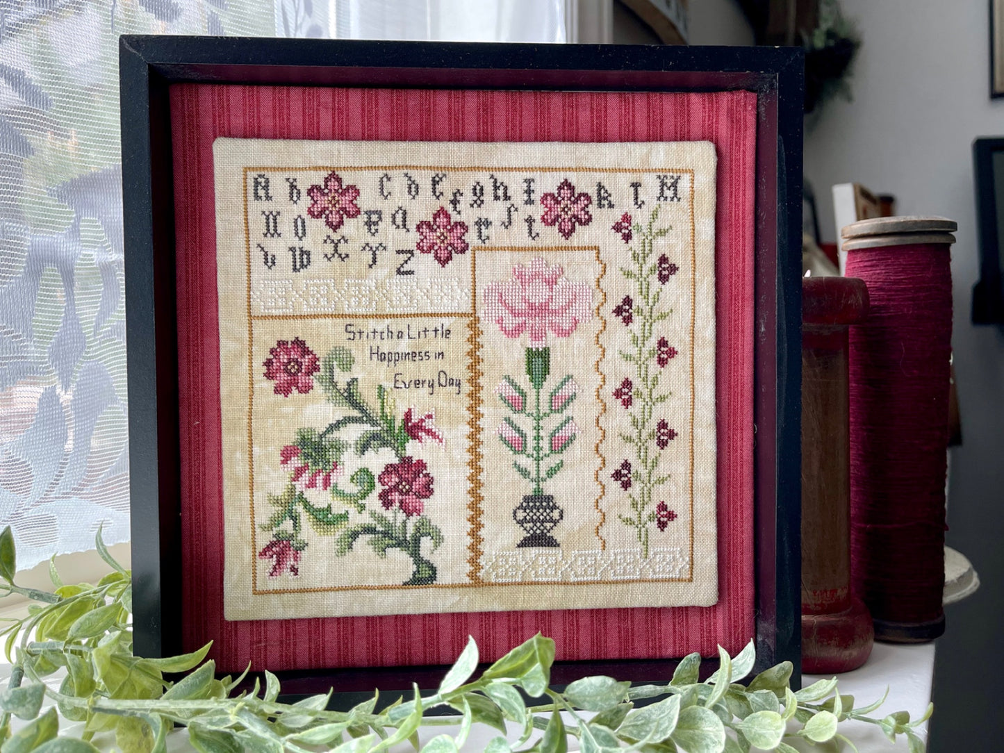 Stitch Happiness - Cross Stitch Pattern by Jan Hicks