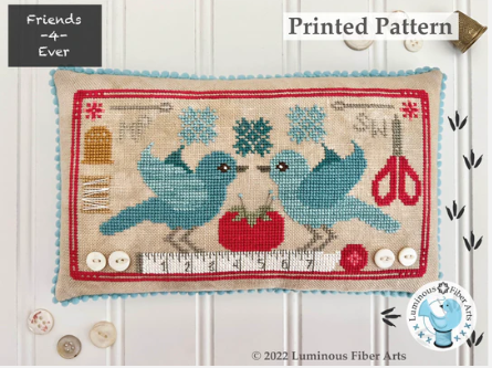 Friendship Series: Stitching Birds - Cross Stitch Pattern by Luminous Fiber Arts