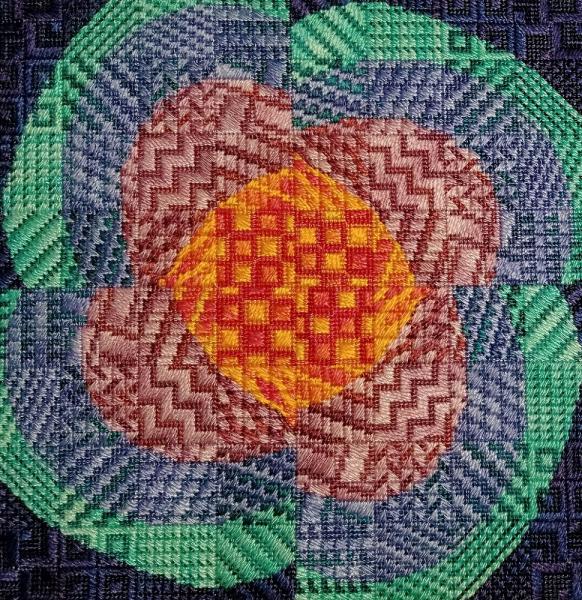 Ripple Rotation 3 - Needlepoint Design