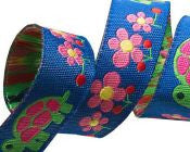 Navy Tortoise Ribbon - Folk Tails by Sue Spargo