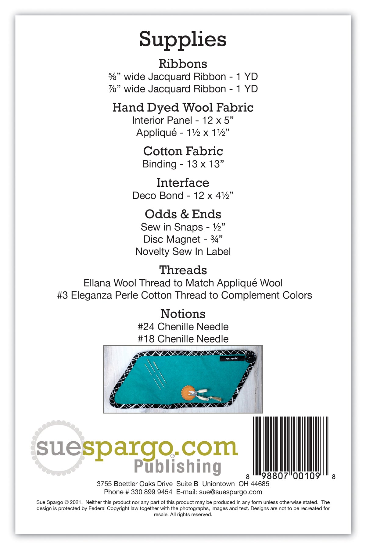 Traveller Needle Keeper Pattern