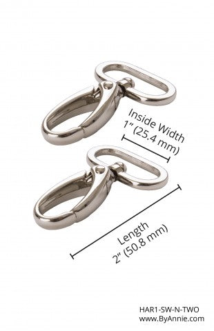 Swivel Hook Set of Two - 1 inch