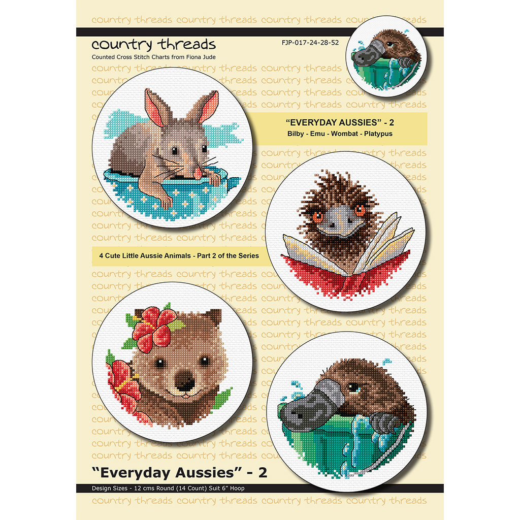 Everyday Aussies #2 - Cross Stitch Chart by Country Threads