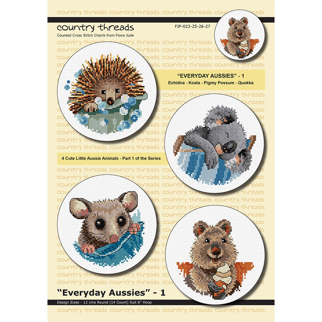 Everyday Aussies #1 - Cross Stitch Chart by Country Threads