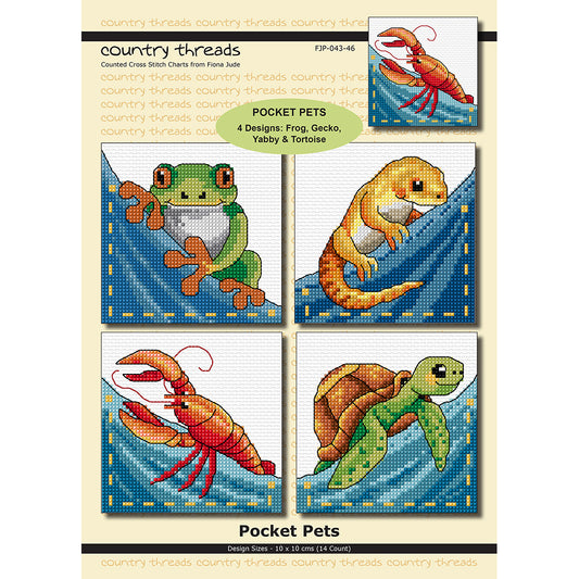 Pocket Pets - Cross Stitch Chart by Country Threads