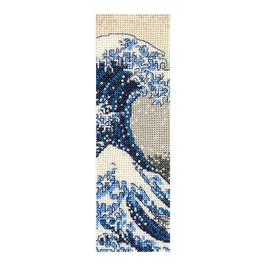 DMC Cross Stitch Bookmark Kit - The Great Wave