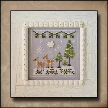 Frosty Forest #02 - Snowy Deer by Country Cottage Needleworks