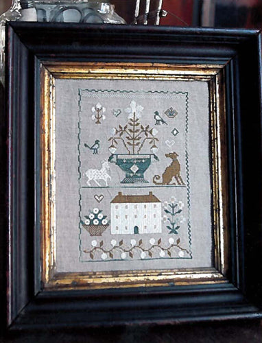 Old White Farmhouse Sampler - Cross Stitch Pattern by Stacy Nash