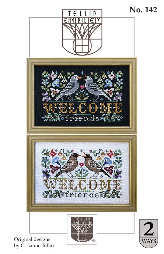 Wildflower Welcome - Cross Stitch Chart by Tellin Emblem PREORDER