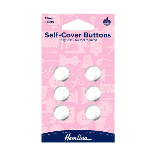 Self Cover Buttons 15mm