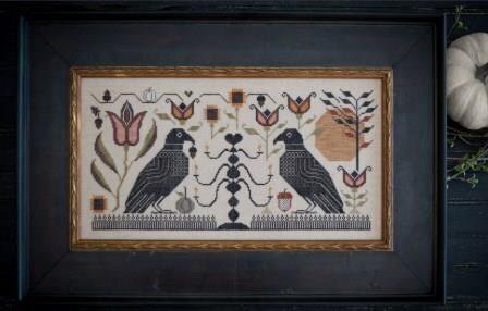 Blackbird Fraktur - Cross Stitch Pattern by Plum Street Samplers