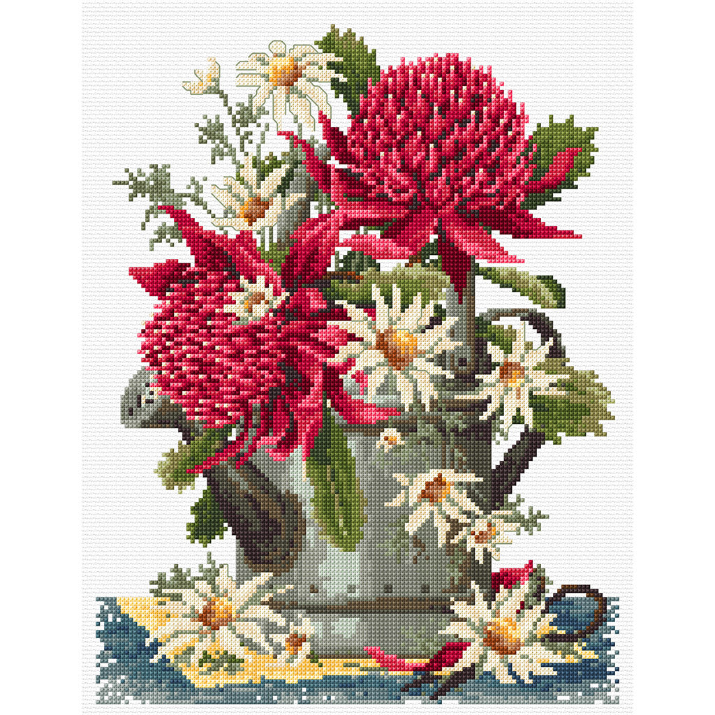 Waratahs & Flannel Flowers - Cross Stitch Chart by Country Threads