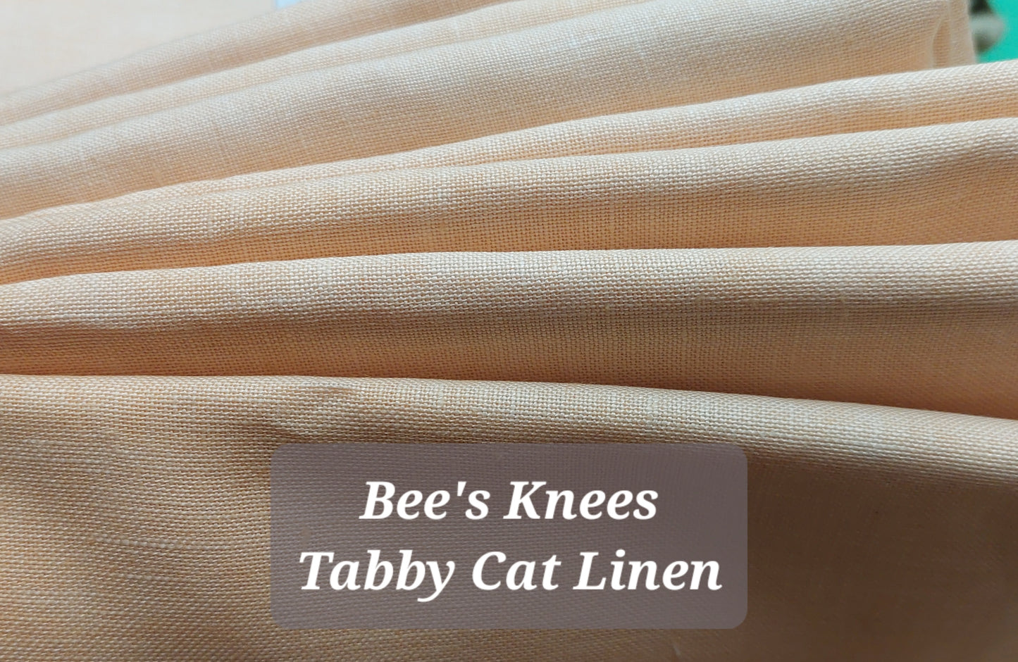 Tabby Cat Hand Dyed Linen - Bees Knees