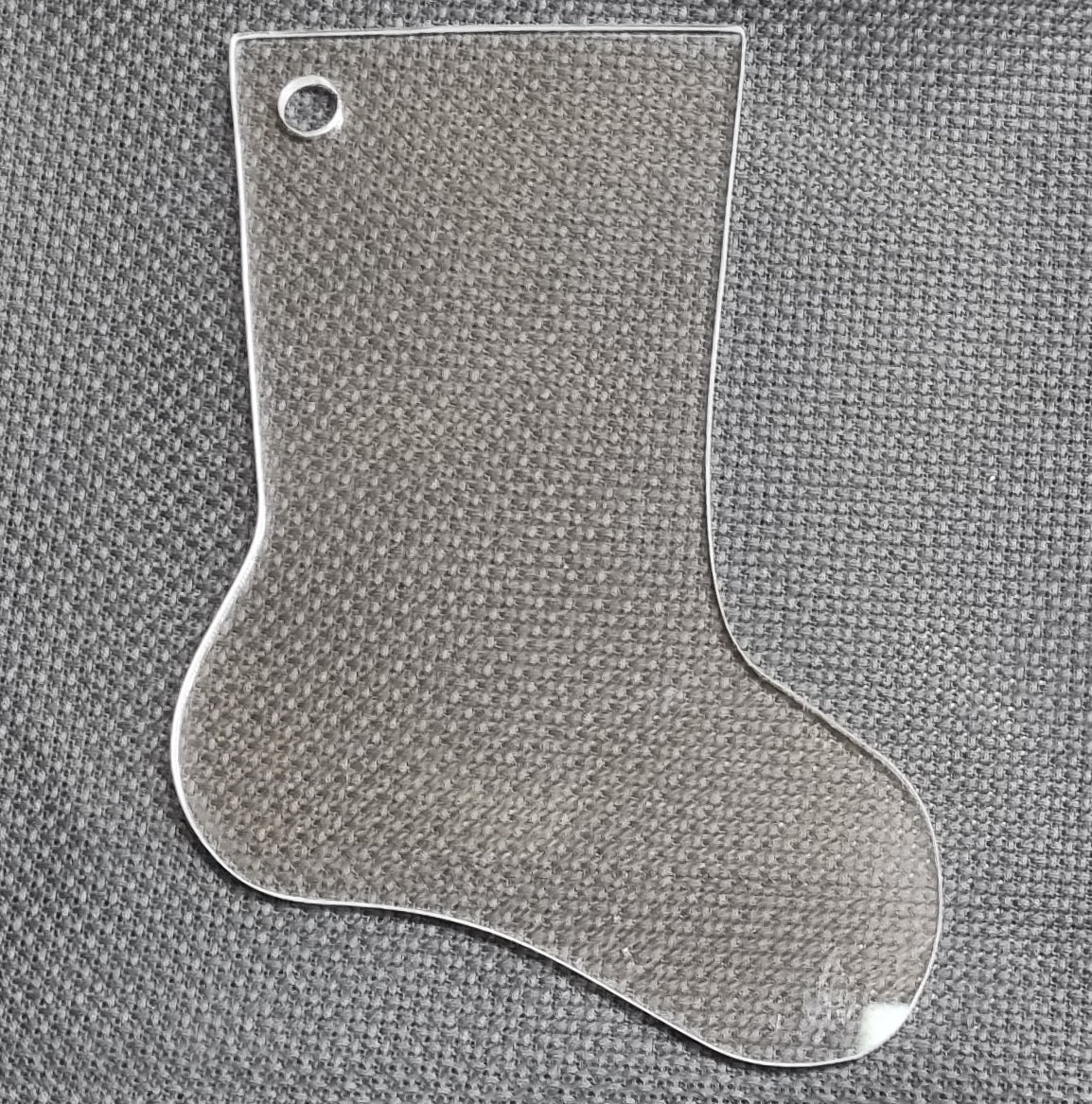 Mini Christmas Stocking Acrylic Template A Stitch in Time
