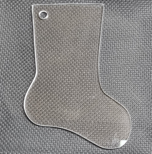 Mini Christmas Stocking Acrylic Template