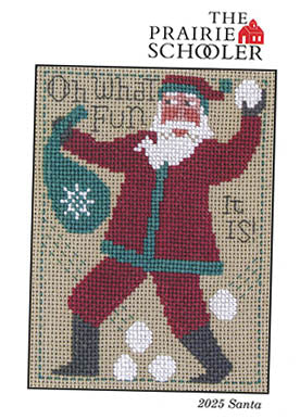 2025 Prairie Schooler Santa - Cross Stitch Pattern by The Prairie Schooler