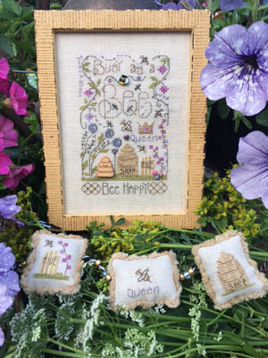 Busy Notes - Cross Stitch Pattern and Button Set by Shepherd's Bush
