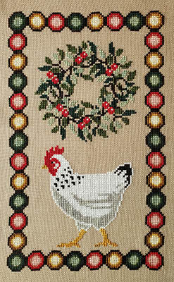 Christmas Chicken - Cross Stitch Chart by The Artsy Housewife