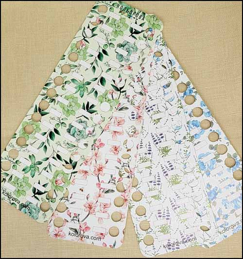 Floral Thread Organizer Pk 4