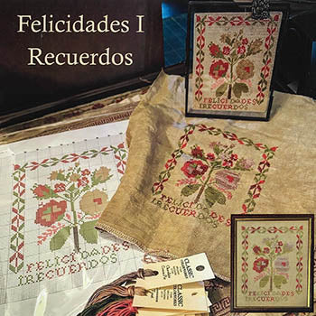 Felicidades I Recuerdos - Reproduction Sampler Pattern by Needlework Press