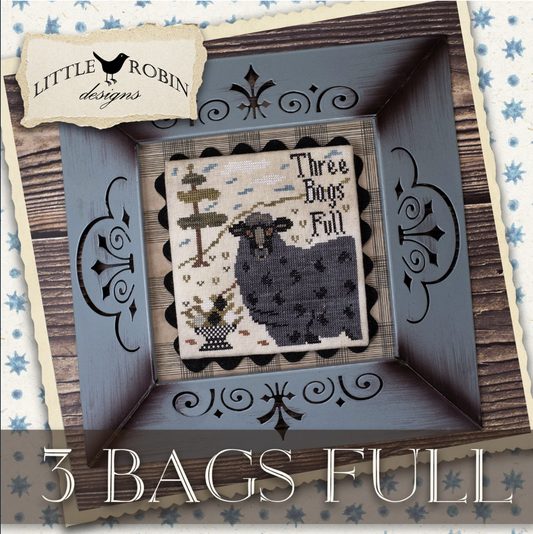 3 Bags Full - Cross Stitch Pattern by Little Robin PREORDER