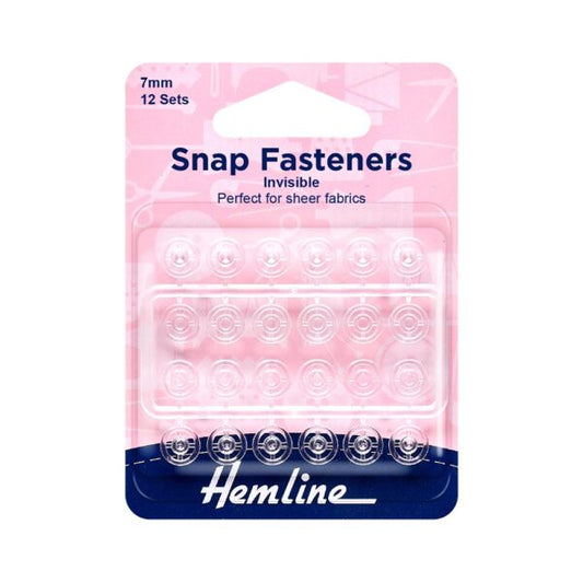 Hemline Snap Fasteners - Invisible