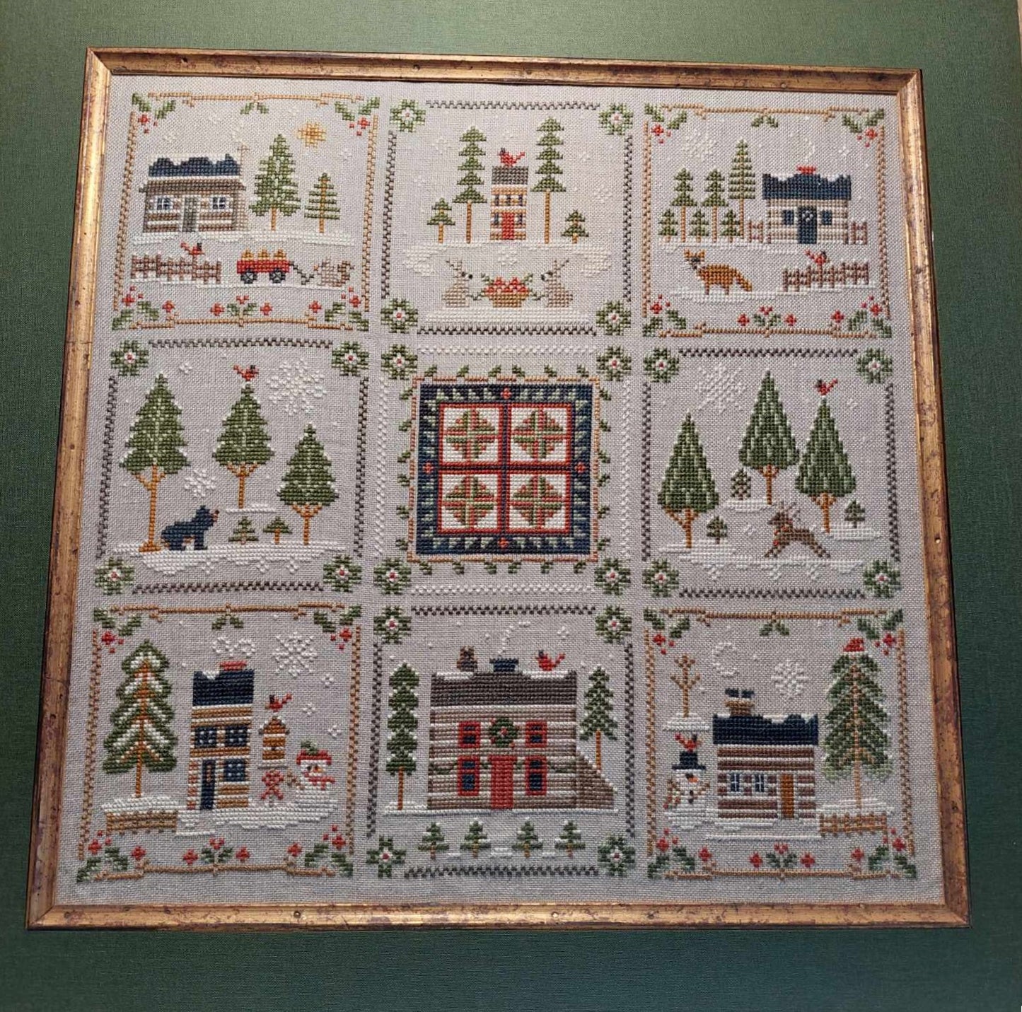Log Cabin - Cross Stitch Patterns by Little House Needleworks